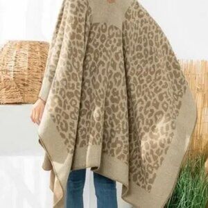 Leopard Print Wrap NWT